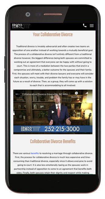 Video on Law Firm Website